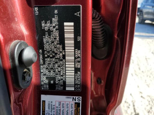Photo 10 from auction – 2006 TOYOTA 4RUNNER SR with VIN JTEBU14R468064348