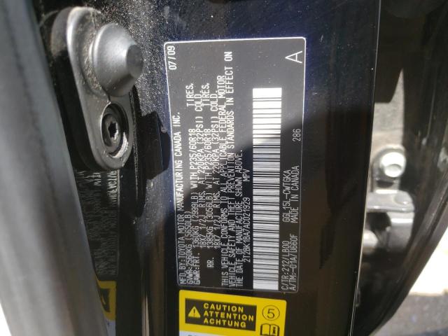 Photo 10 from auction – 2010 LEXUS RX 350 with VIN 2T2BK1BA7AC021929