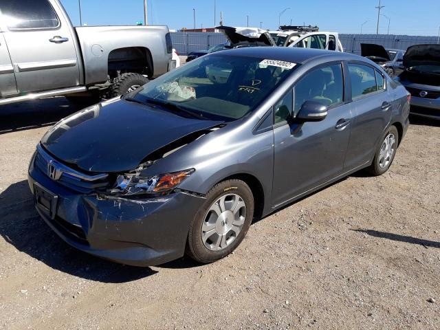 Photo 2 from auction – 2012 HONDA CIVIC HYBR with VIN JHMFB4F34CS005724
