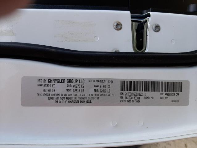 Photo 10 from auction – 2014 DODGE CHARGER SX with VIN 2C3CDXHG6EH325111