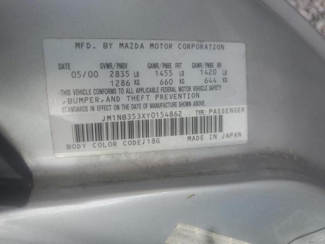 Photo 10 from auction – 2000 MAZDA MX-5 MIATA with VIN JM1NB353XY0154862