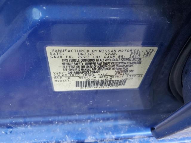 Photo 10 from auction – 2012 NISSAN SENTRA 2.0 with VIN 3N1AB6APXCL759472