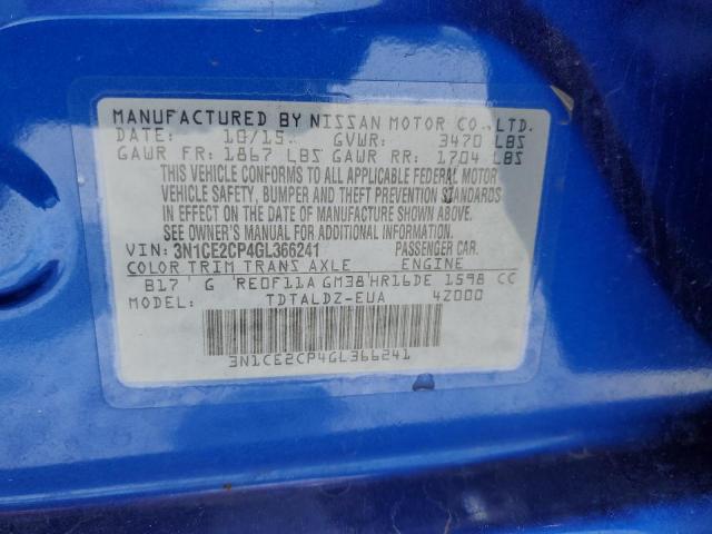 Photo 10 from auction – 2016 NISSAN VERSA NOTE with VIN 3N1CE2CP4GL366241