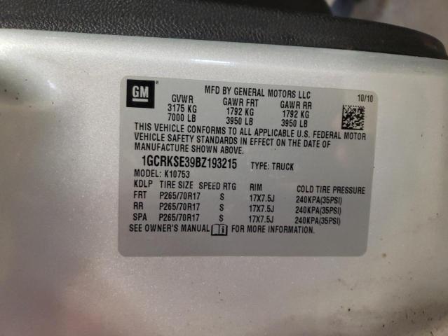 Photo 10 from auction – 2011 CHEVROLET SILVERADO with VIN 1GCRKSE39BZ193215