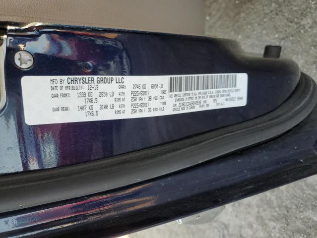 Photo 10 from auction – 2014 CHRYSLER TOWN & COU with VIN 2C4RC1CG4ER249539