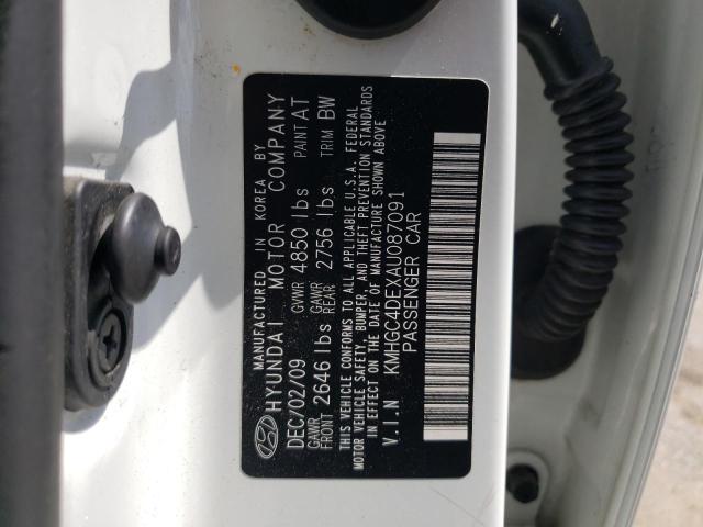 Photo 10 from auction – 2010 HYUNDAI GENESIS 3. with VIN KMHGC4DEXAU087091