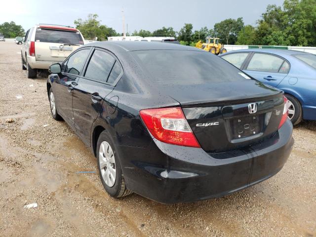 Photo 3 from auction – 2012 HONDA CIVIC LX with VIN 19XFB2E52CE012005