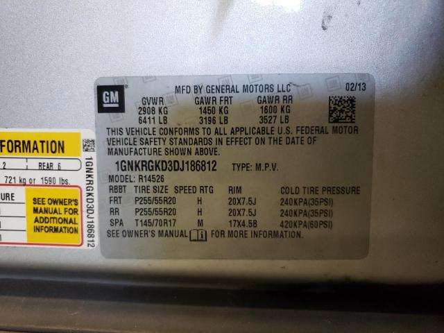 Photo 10 from auction – 2013 CHEVROLET TRAVERSE L with VIN 1GNKRGKD3DJ186812