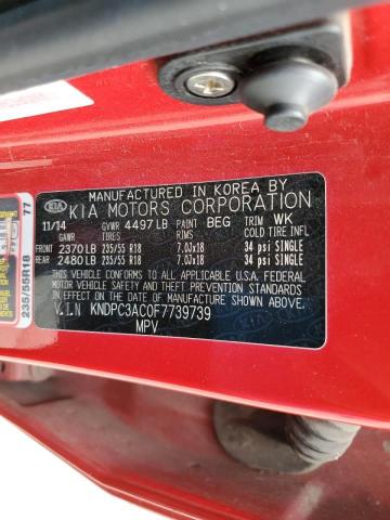 Photo 10 from auction – 2015 KIA SPORTAGE E with VIN KNDPC3AC0F7739739