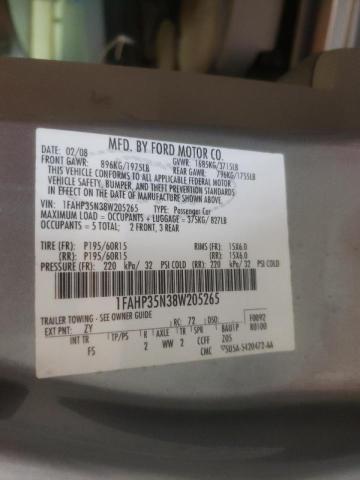 Photo 10 from auction – 2008 FORD FOCUS SE with VIN 1FAHP35N38W205265
