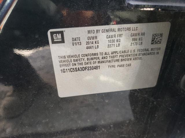 Photo 10 from auction – 2013 CHEVROLET MALIBU 1LT with VIN 1G11C5SA3DF230481