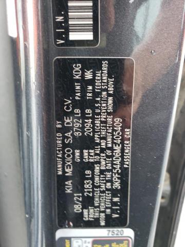 Photo 10 from auction – 2021 KIA FORTE EX with VIN 3KPF54AD6ME405409