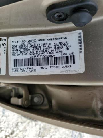 Photo 10 from auction – 2007 TOYOTA COROLLA CE with VIN 1NXBR32E57Z933500