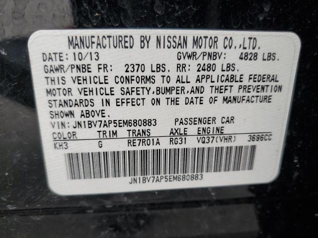 Photo 10 from auction – 2014 INFINITI Q50 BASE with VIN JN1BV7AP5EM680883