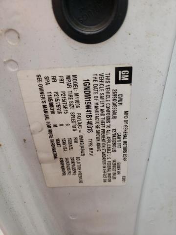 Photo 10 from auction – 2001 CHEVROLET ASTRO with VIN 1GNDM19W41B140018