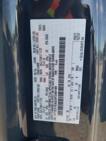 Photo 10 from auction – 2016 FORD F150 SUPER with VIN 1FTEX1E82GFD58195