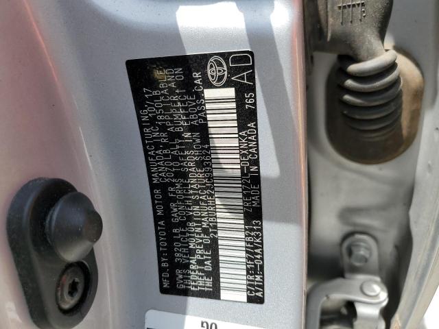 Photo 10 from auction – 2018 TOYOTA COROLLA L with VIN 2T1BURHE2JC993624