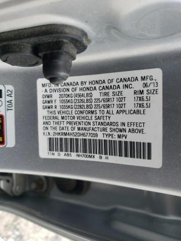 Photo 10 from auction – 2013 HONDA CR-V EX with VIN 2HKRM4H52DH677059