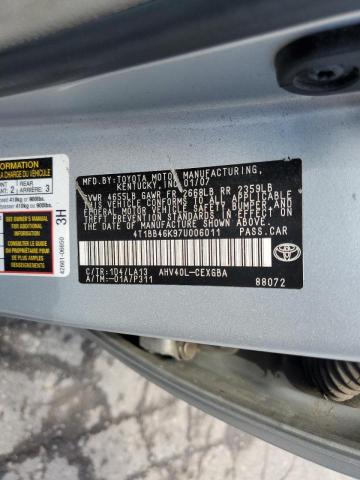 Photo 10 from auction – 2007 TOYOTA CAMRY HYBR with VIN 4T1BB46K97U006011