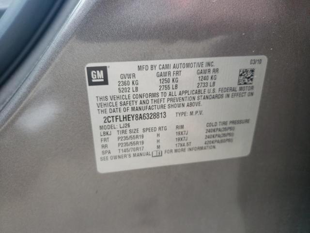 Photo 10 from auction – 2010 GMC TERRAIN SL with VIN 2CTFLHEY8A6328813