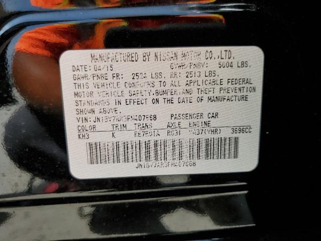 Photo 10 from auction – 2015 INFINITI Q50 BASE with VIN JN1BV7AR3FM407668