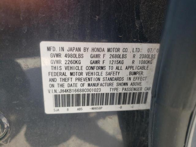 Photo 10 from auction – 2008 ACURA RL with VIN JH4KB16688C001023