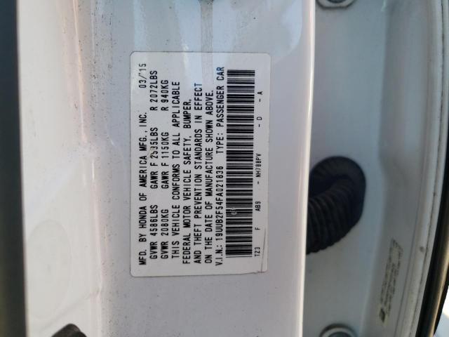 Photo 10 from auction – 2015 ACURA TLX TECH with VIN 19UUB2F54FA021836