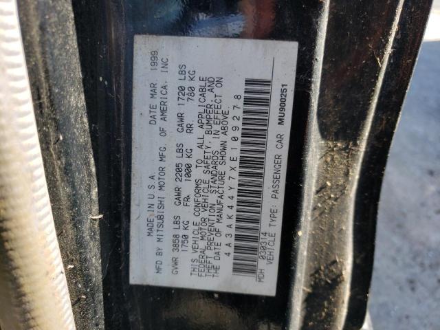 Photo 10 from auction – 1999 MITSUBISHI ECLIPSE GS with VIN 4A3AK44Y7XE109278