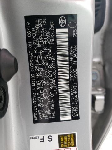 Photo 10 from auction – 2020 TOYOTA COROLLA L with VIN JTDDPRAE6LJ071617