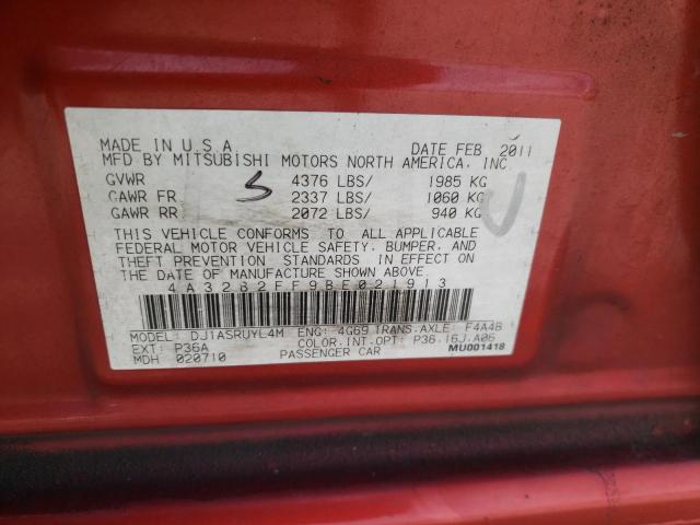 Photo 10 from auction – 2011 MITSUBISHI GALANT FE with VIN 4A32B2FF9BE021913