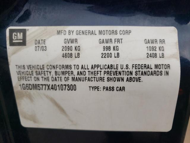 صورة رقم 10 من المزاد - 2004 CADILLAC CTS مع VIN 1G6DM577X40107300
