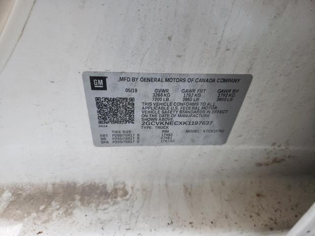 Photo 10 from auction – 2019 CHEVROLET SILVERADO with VIN 2GCVKNECXK1197637