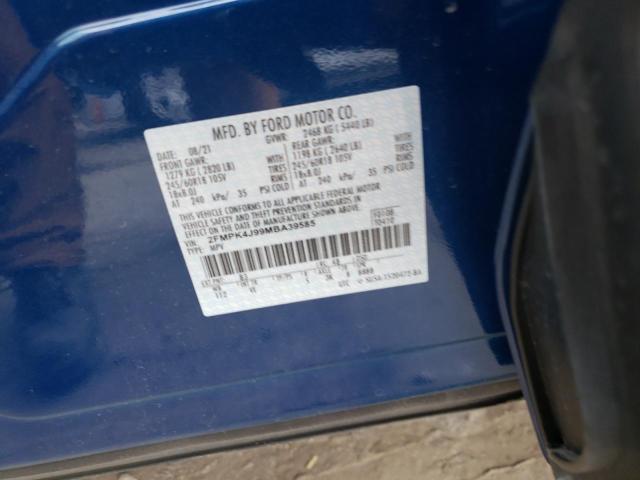 Photo 10 from auction – 2021 FORD EDGE SEL with VIN 2FMPK4J99MBA39585