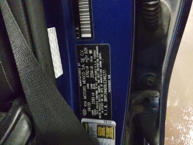 Photo 10 from auction – 2020 KIA FORTE FE with VIN 3KPF24AD9LE246277
