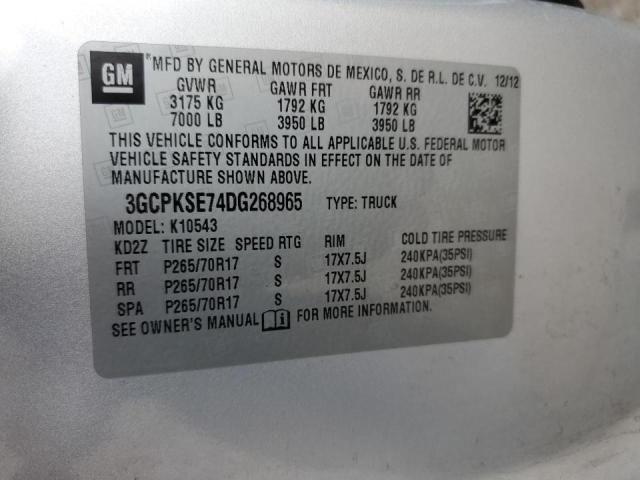 Photo 10 from auction – 2013 CHEVROLET SILVERADO with VIN 3GCPKSE74DG268965