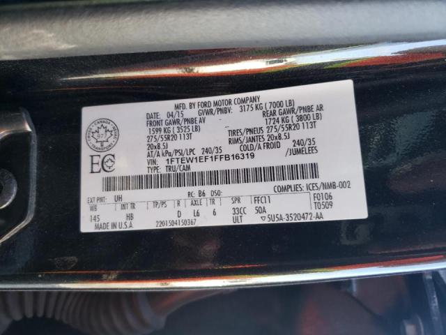 Photo 10 from auction – 2015 FORD F150 SUPER with VIN 1FTEW1EF1FFB16319