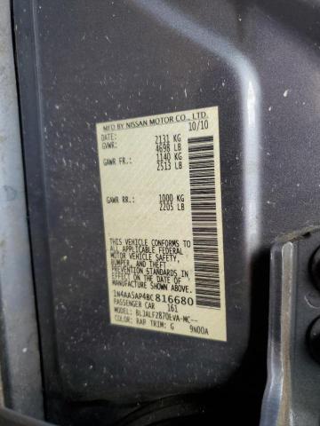 Photo 10 from auction – 2011 NISSAN MAXIMA S with VIN 1N4AA5AP4BC816680