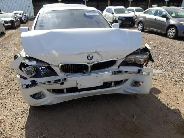 Photo 9 from auction – 2007 BMW 750 with VIN WBAHN83507DT70648