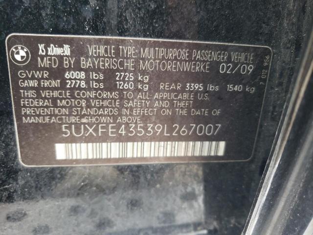 Photo 10 from auction – 2009 BMW X5 XDRIVE3 with VIN 5UXFE43539L267007