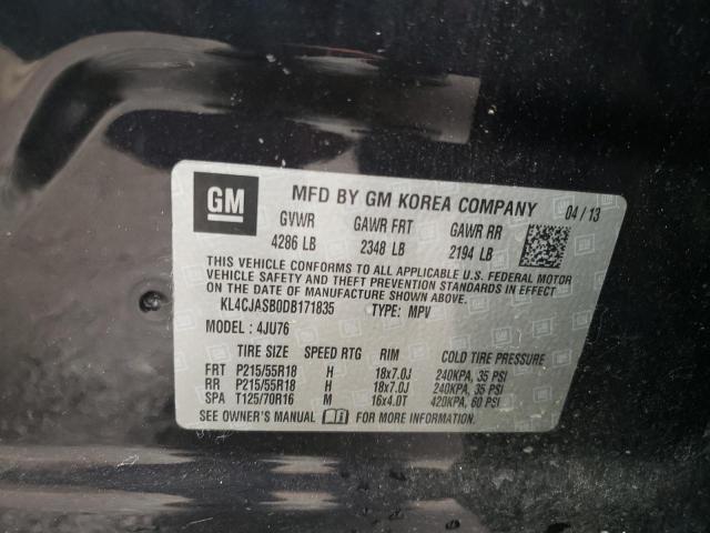 Photo 10 from auction – 2013 BUICK ENCORE with VIN KL4CJASB0DB171835