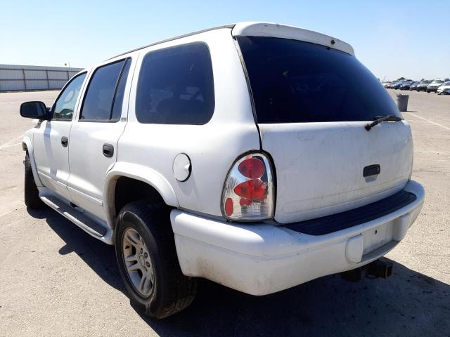 Photo 3 from auction – 2002 DODGE DURANGO SL with VIN 1B8HR58N42F220274