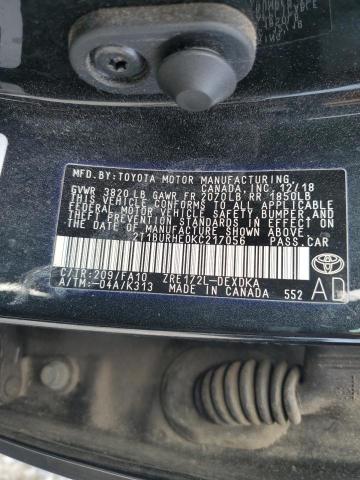 Photo 10 from auction – 2019 TOYOTA COROLLA L with VIN 2T1BURHE0KC217056