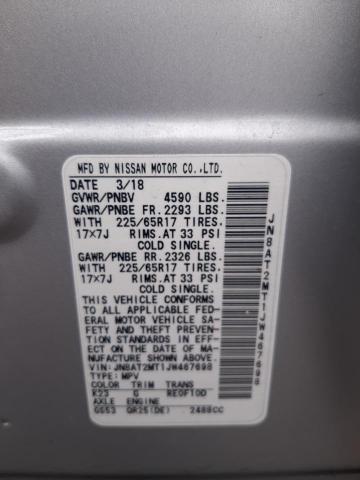 Photo 10 from auction – 2018 NISSAN ROGUE S with VIN JN8AT2MT1JW467698