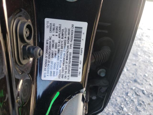 Фото 10 с аукциона – 2016 HONDA CIVIC EX с VIN 2HGFC2F76GH501693