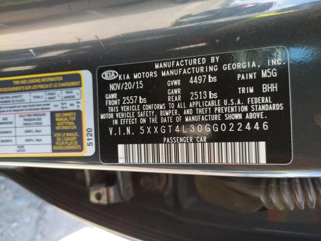 Photo 10 from auction – 2016 KIA OPTIMA LX with VIN 5XXGT4L30GG022446