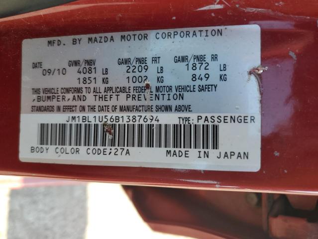 Photo 10 from auction – 2011 MAZDA 3 S with VIN JM1BL1U56B1387694