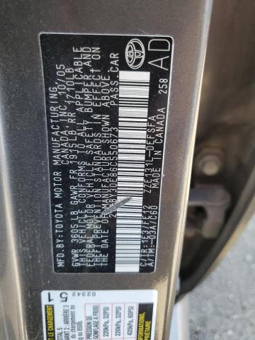 Photo 10 from auction – 2006 TOYOTA COROLLA XR with VIN 2T1BY30E86C550673