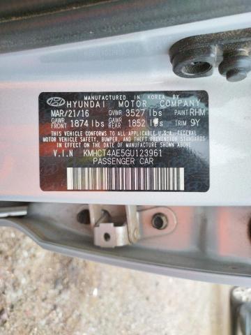 Photo 10 from auction – 2016 HYUNDAI ACCENT SE with VIN KMHCT4AE5GU123961