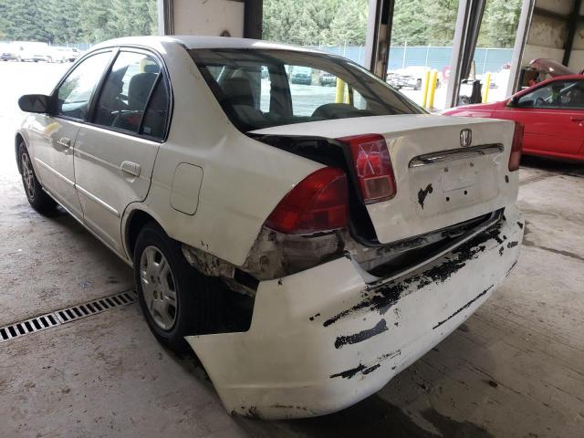 Photo 3 from auction – 2002 HONDA CIVIC LX with VIN 2HGES16652H569587