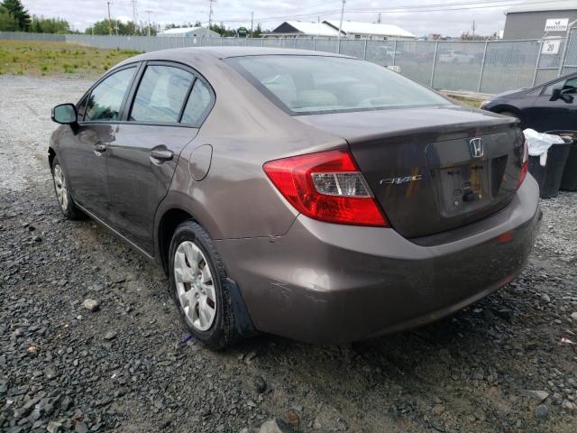 Photo 3 from auction – 2012 HONDA CIVIC LX with VIN 2HGFB2F47CH003621